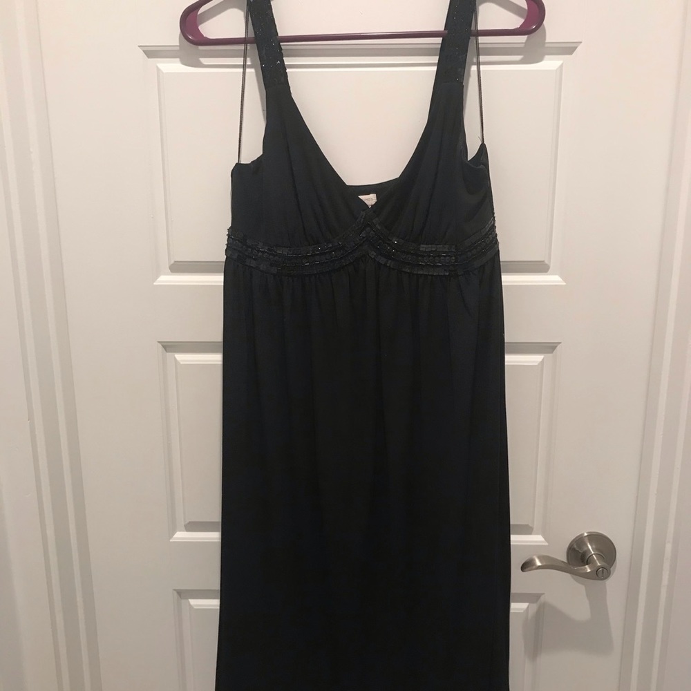 London Times: Black Dress w/ Embellishments 8